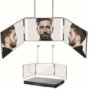 Miroir Rotatif à 3 Faces - Visibilité Complète pour Coiffage Parfait