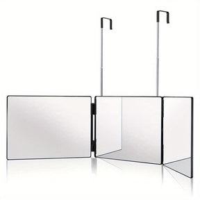 Miroir Rotatif à 3 Faces - Visibilité Complète pour Coiffage Parfait