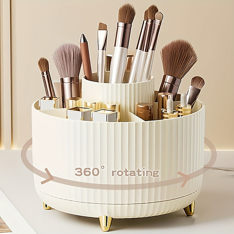 Organisateur de Maquillage Rotatif 360° - Accès Facile et Grande Capacité
