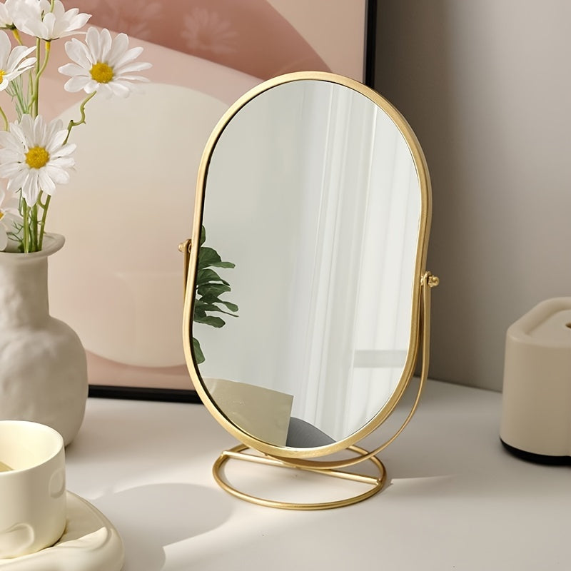 Miroir de Maquillage Rotatif 360° - Compact et Élégant pour Voyage
