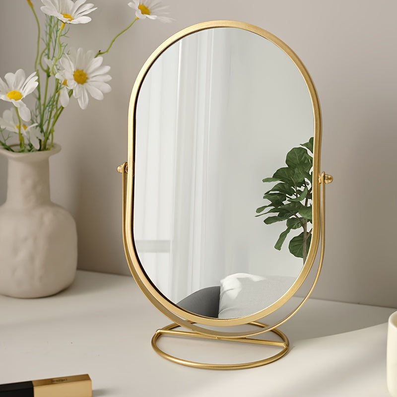 Miroir de Maquillage Rotatif 360° - Compact et Élégant pour Voyage