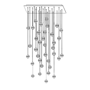 Luminaire Suspendu en Cristal - Éclairage Élégant et Réglable