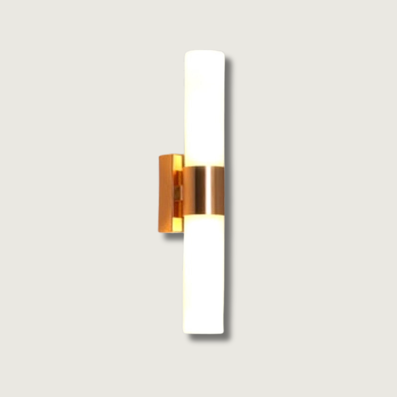 Applique Murale Minimaliste en Or - Éclairage LED Énergétiquement Efficace