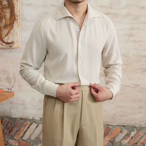Chemise Ajustée Micro-Carreaux Distinguée - Élégance Classique et Confort Contemporain