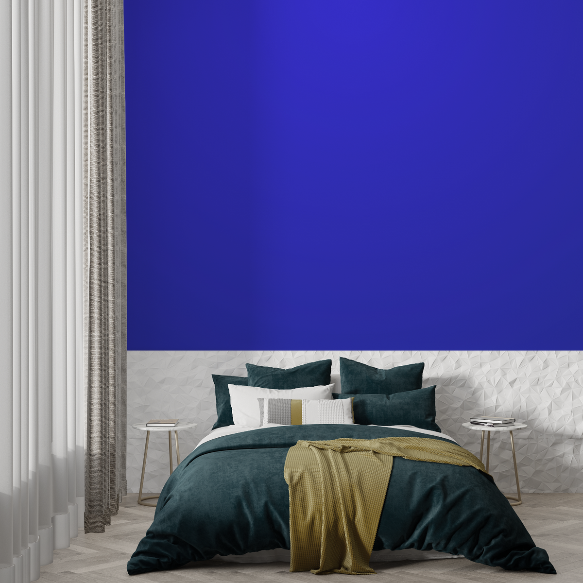 Papier Peint Bleu Majorelle