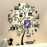 Arbre à Photos 3D en Acrylique - Installation Facile et Design Créatif