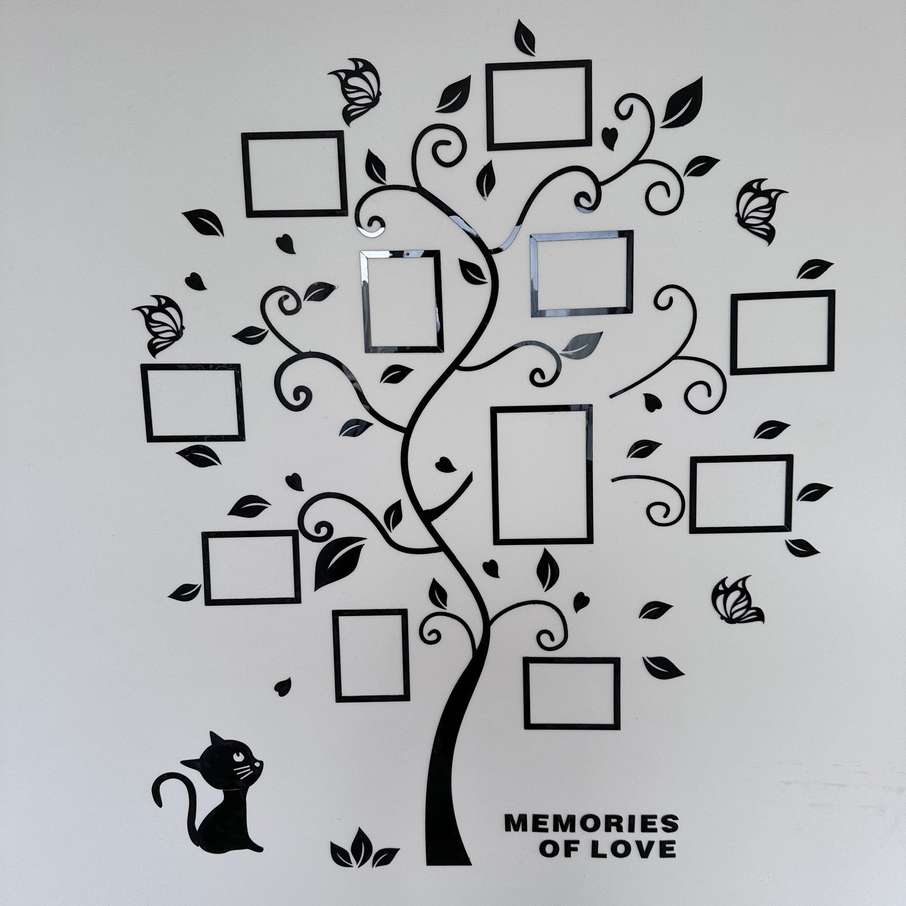 Arbre à Photos 3D en Acrylique - Installation Facile et Design Créatif