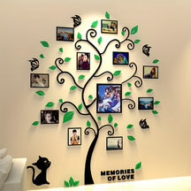 Arbre à Photos 3D en Acrylique - Installation Facile et Design Créatif