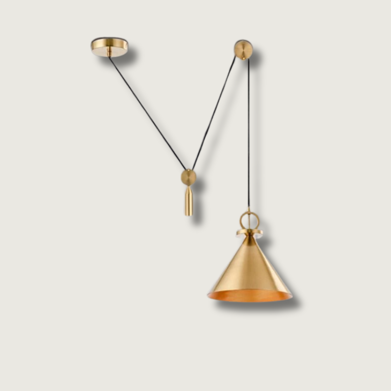 Lampe de Plafond en Cuivre - Design Élégant et Minimaliste