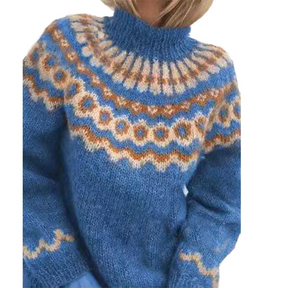 Pull en Tricot Rétro pour Femmes - Style Vintage et Confort Douillet