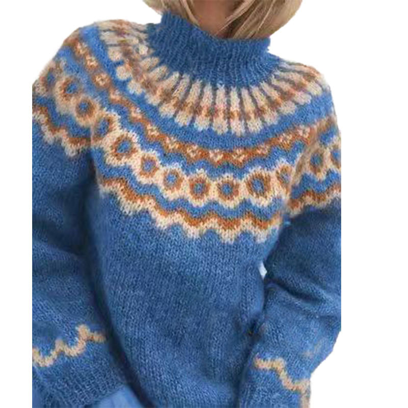 Pull en Tricot Rétro pour Femmes - Style Vintage et Confort Douillet