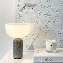 Lampe de Table en Marbre - Élégance et Éclairage Chaleureux