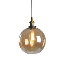 Lampe Suspendue Industrielle en Verre - Design Élégant et Minimaliste