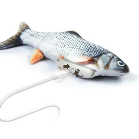 Jouet Interactif pour Chiens - Poisson Mobile avec Capteur de Mouvement