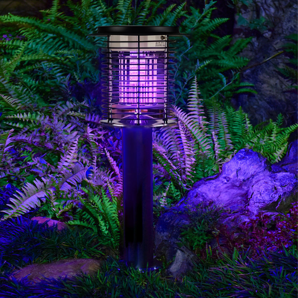 Lampe à Moustiques Solaire Rechargeable - Étanche et Résistante aux Intempéries