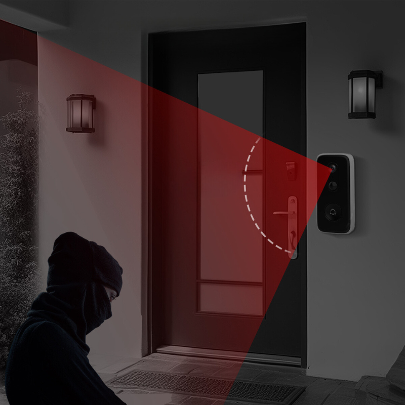 Sonnette Intelligente Sans Fil 3MP - Sécurité Optimale et Installation Facile