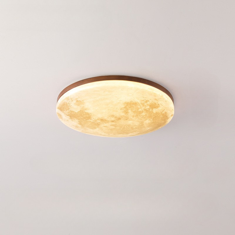 Lampe de Plafond Élégante en Bois - Design Minimaliste et Éclairage Accueillant
