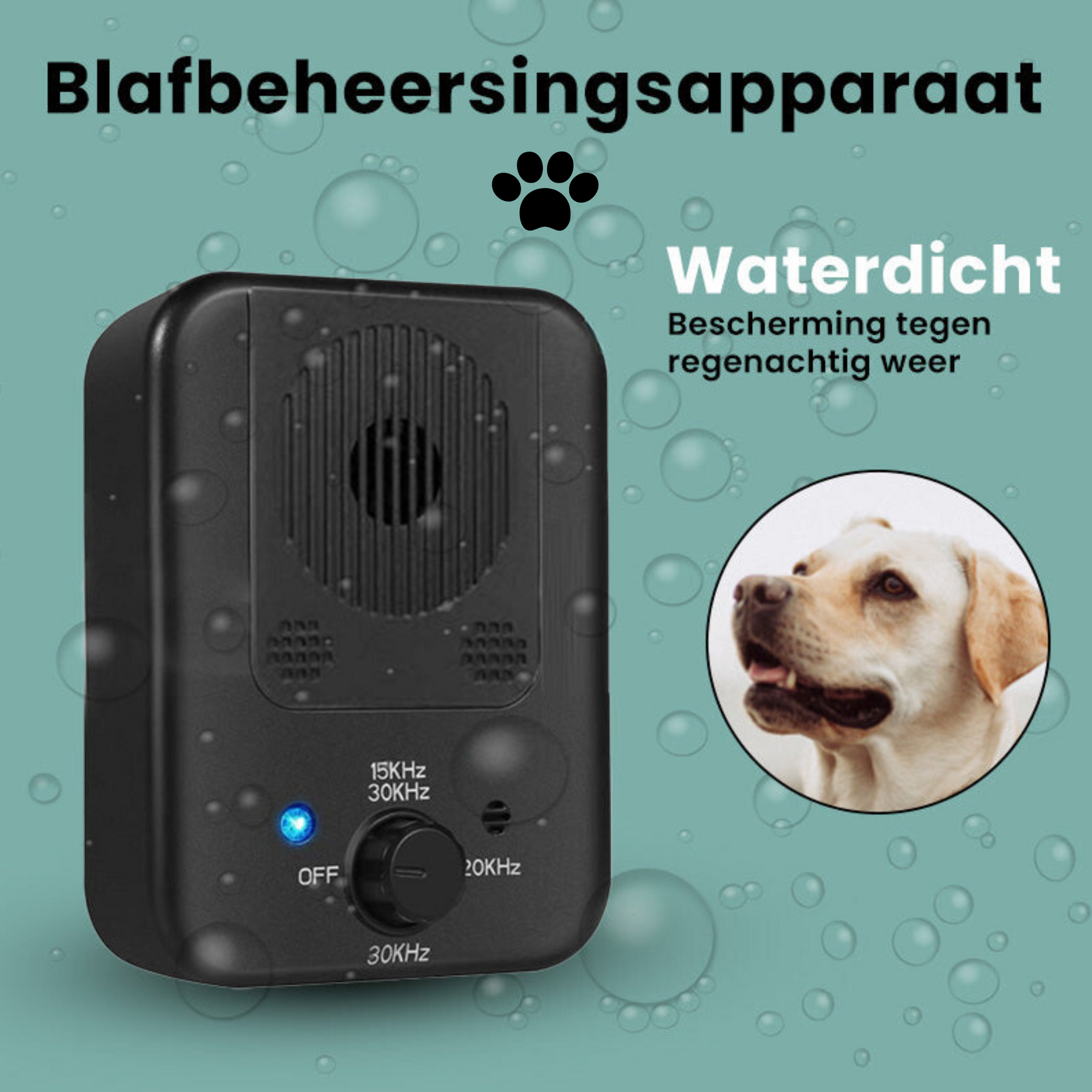 Dispositif Ultrasonique Anti-Aboiement pour Chiens - Intensité Ajustable et Étanche
