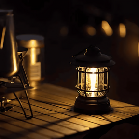 Lampe LED Vintage Portable - Éclairage Intelligent et Économique