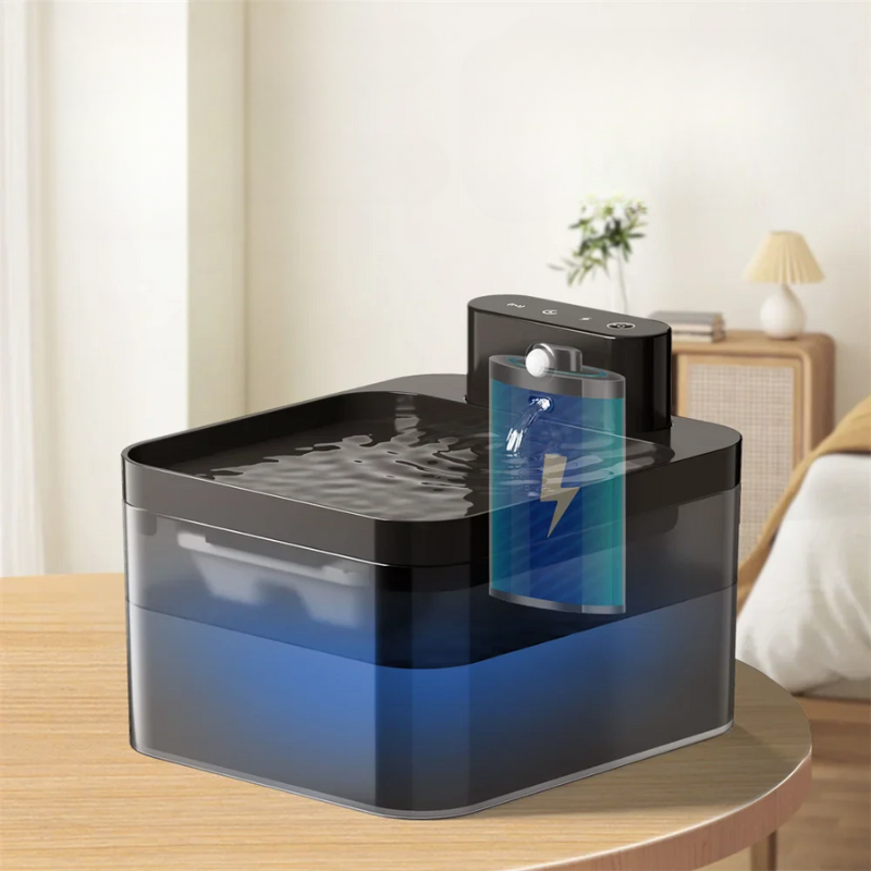 Fontaine d'Eau pour Chat - Activation Automatique et Eau Filtrée