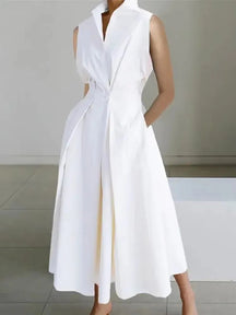 Robe Midi Chic pour Femme - Design A-Line et Confort Optimal