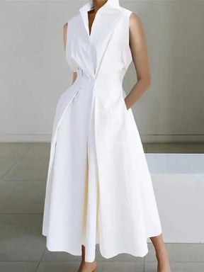Robe Midi Chic pour Femme - Design A-Line et Confort Optimal