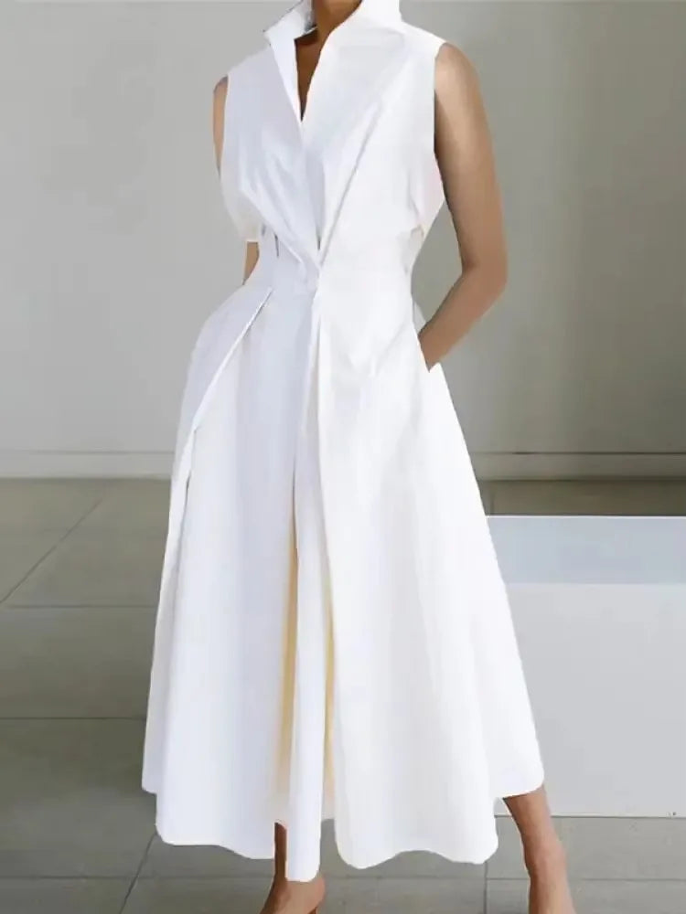 Robe Midi Chic pour Femme - Design A-Line et Confort Optimal