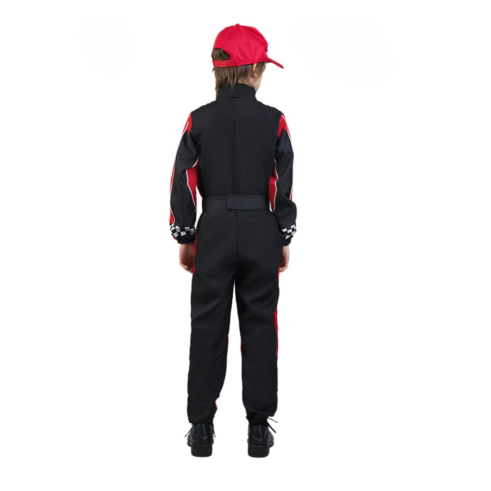 Costume de Pilote de Course Halloween - Ensemble Complet avec Accessoires Inclus