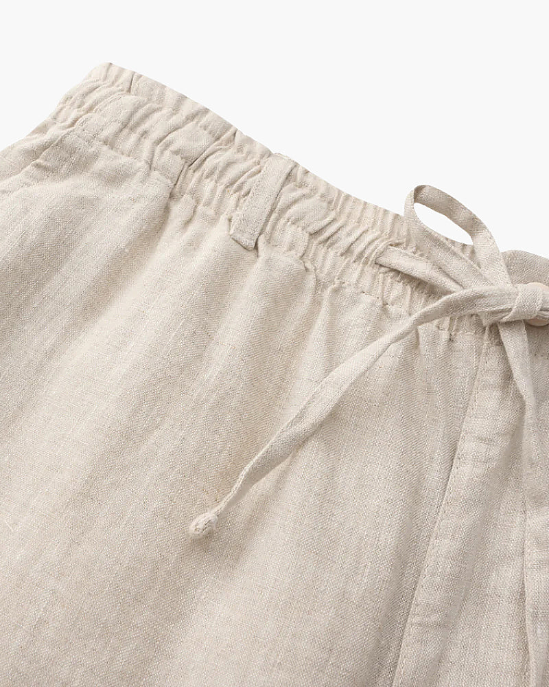 Shorts en Lin Respirant - Confort Léger pour Été Élégant