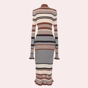 Robe Tricotée Femme - Confort et Style avec Coupe Flatteuse