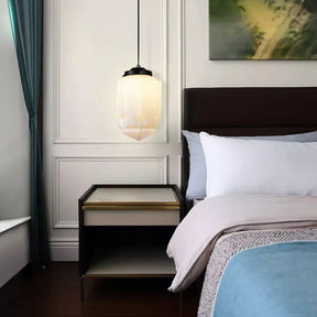 Lampe Pendante Géométrique Vintage - Éclairage Chaud et Design Élégant
