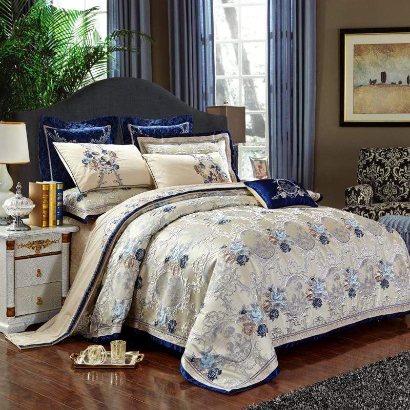 Literie en Coton-Satin Motif Oriental - Luxe Élégant et Confortable