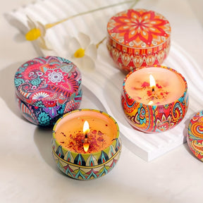 Bougies Parfumées Jasmin et Santal - Ambiance Apaisante pour Détente