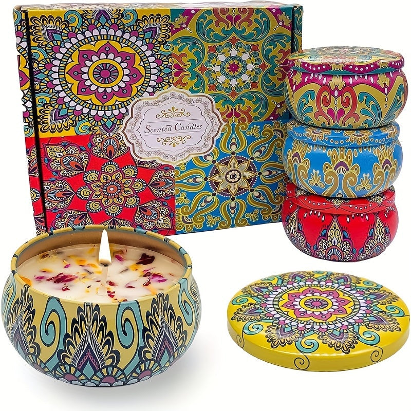 Bougies Parfumées Jasmin et Santal - Ambiance Apaisante pour Détente