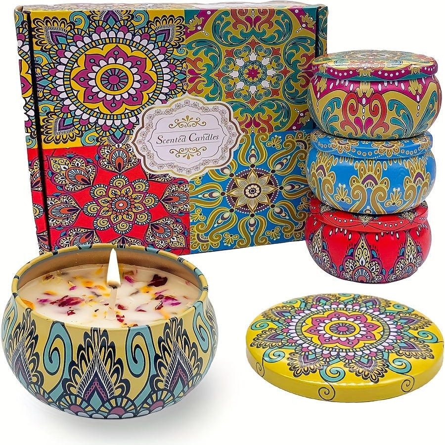 Bougies Parfumées Jasmin et Santal - Ambiance Apaisante pour Détente