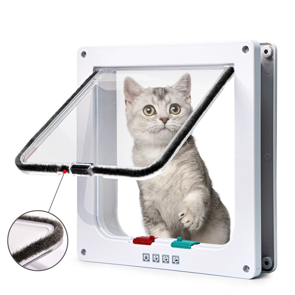 Porte Pliante Sécurisée pour Animaux - Trappe à 4 Voies et Design Polyvalent