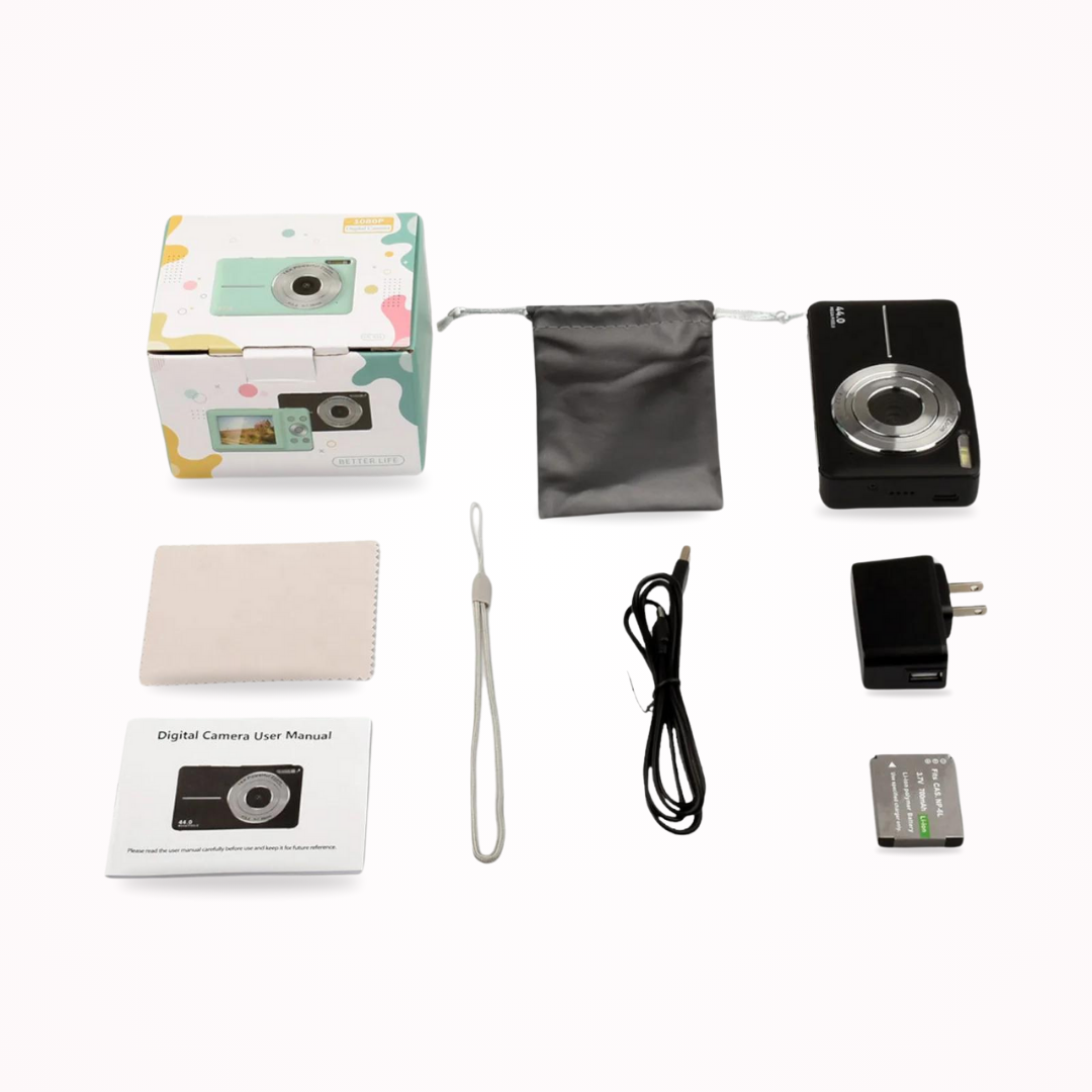 Appareil Photo Numérique Vintage - Léger et Portable avec Vidéo 1080p