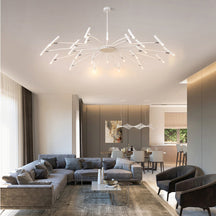 Lustre LED Moderne avec Têtes Réglables - Élégance et Efficacité Énergétique