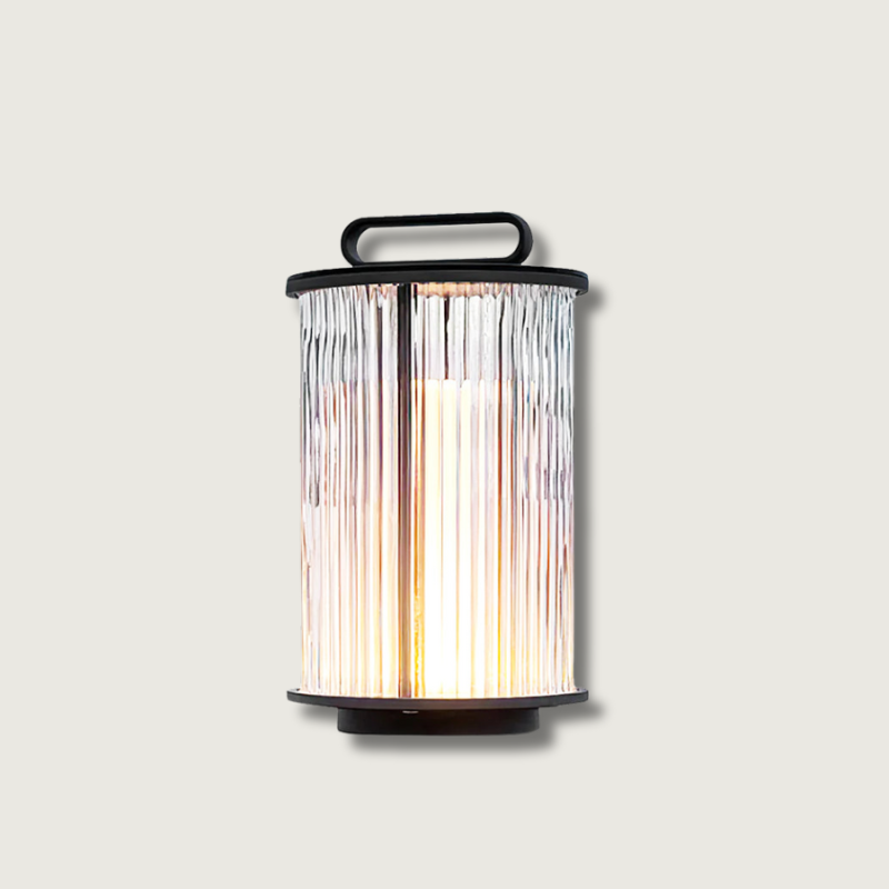 Lampe de Jardin Solaire en Verre - Éclairage Élégant et Résistant aux Intempéries