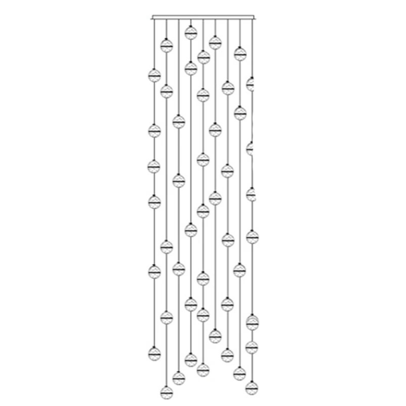 Luminaire Suspendu en Cristal - Éclairage Élégant et Réglable