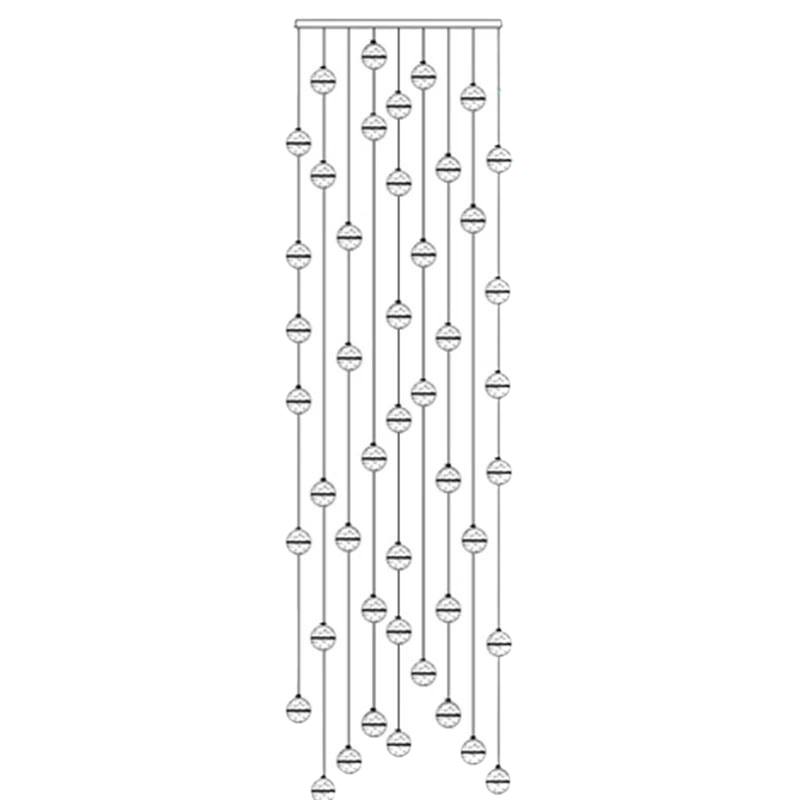 Luminaire Suspendu en Cristal - Éclairage Élégant et Réglable