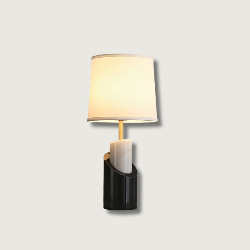 Lampe de Table en Marbre et Laiton - Élégance Classique pour Votre Intérieur