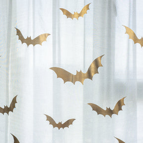 Rideaux Sheer au Motif de Chauve-Souris - Ambiance Mystique et Intimité Subtile
