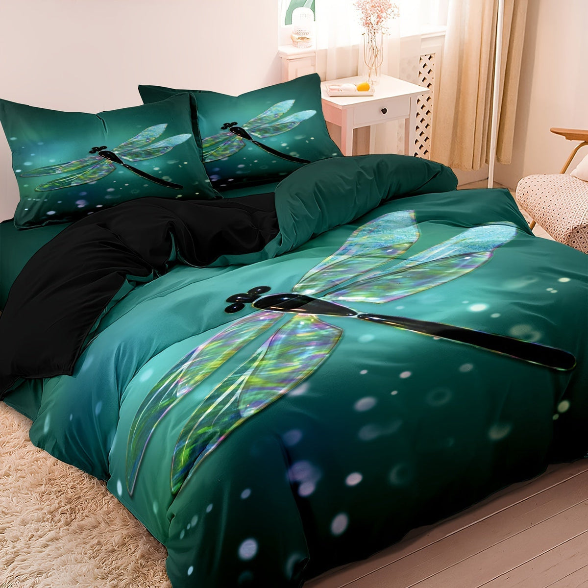 Ensemble de Literie Libellule Luxe - Confort et Élégance pour Votre Chambre