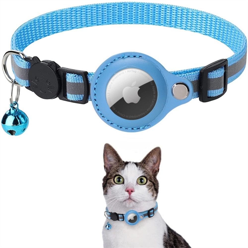 Collier GPS pour Chat Sécurisé - Design Réfléchissant et Dégagement Rapide
