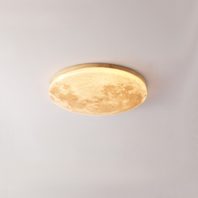 Lampe de Plafond Élégante en Bois - Design Minimaliste et Éclairage Accueillant