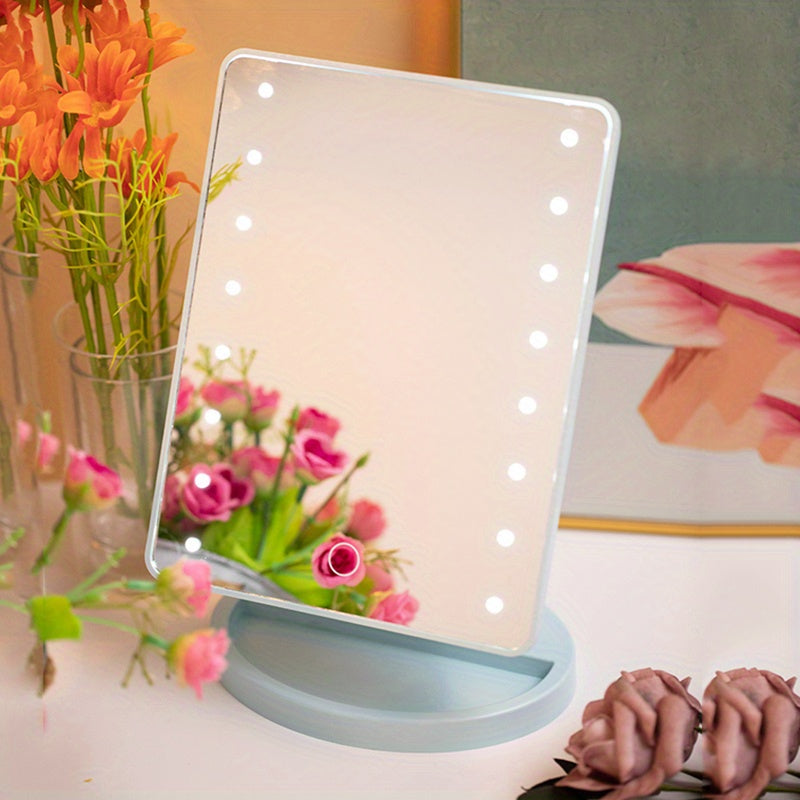 Miroir de Maquillage LED Ajustable - Luminosité Réglable et Portable