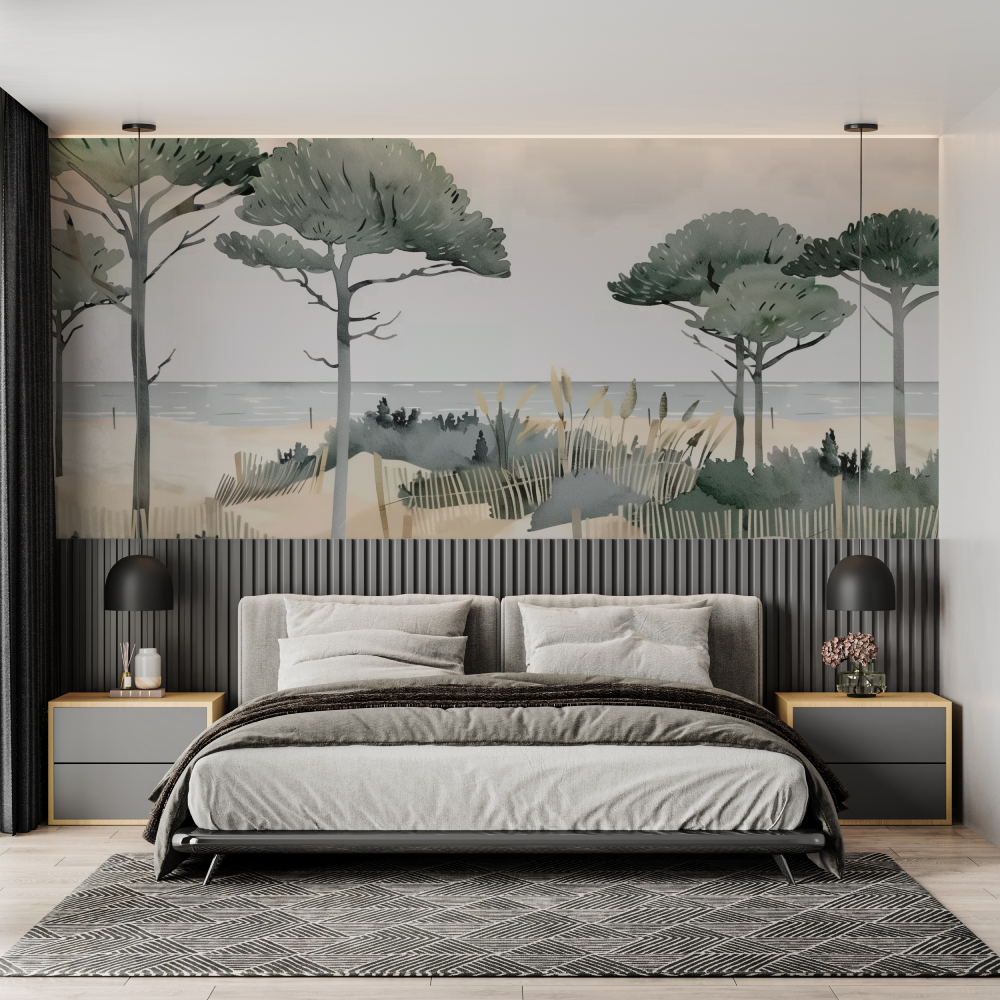 Panoramic Landscape Bedroom Wall Mural