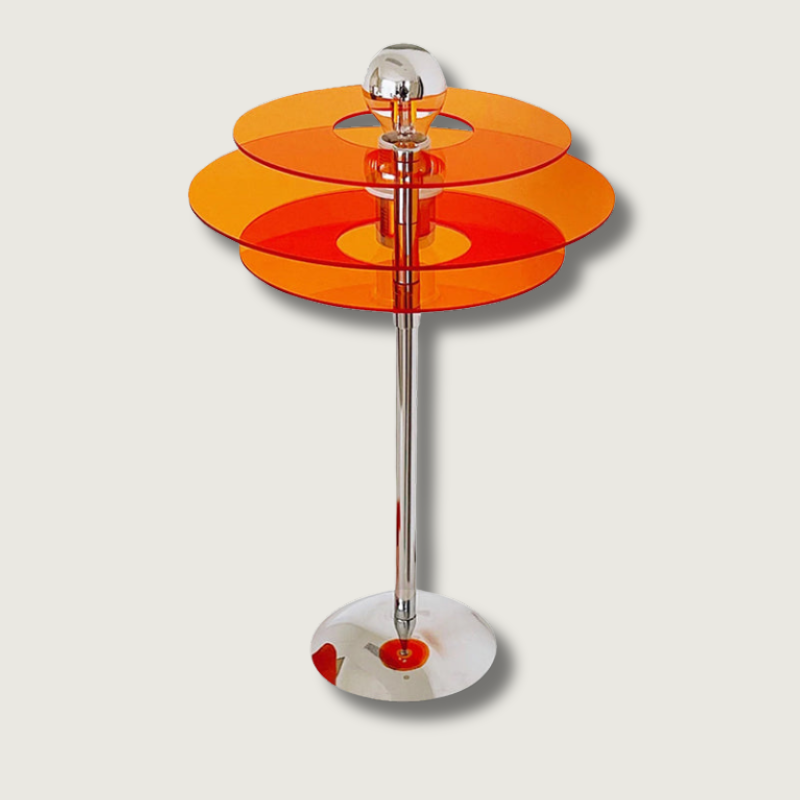 Lampe de Table Géométrique Élégante - Design Réfléchissant et Sophistiqué