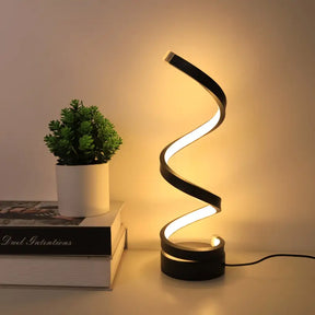 Lampe LED Dimmable Spirale - Design Élégant et Écologique